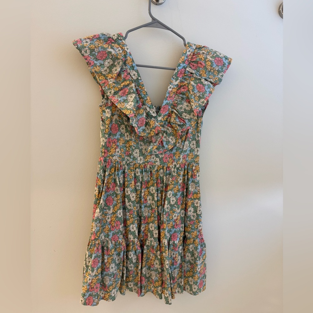 Entro Floral Dress with Ruffles
